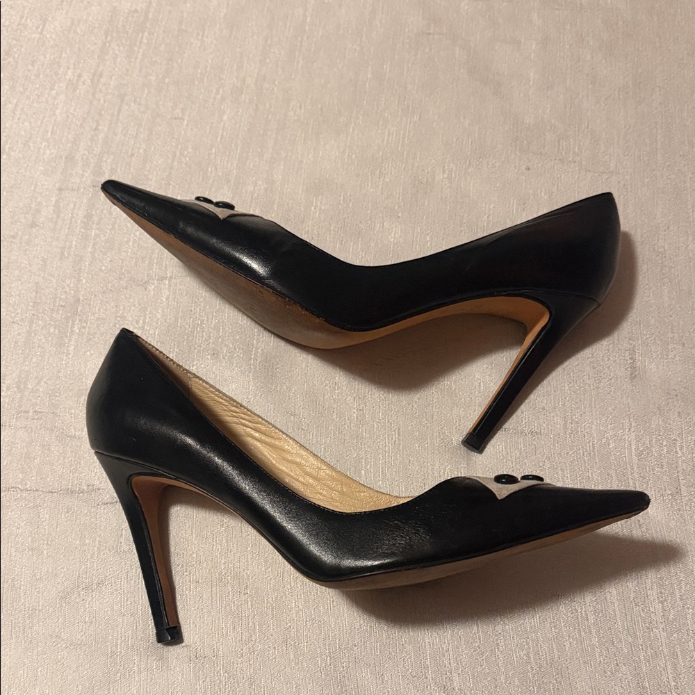 Constança Basto Black and Cream Women Shoes - Picture 5 of 7